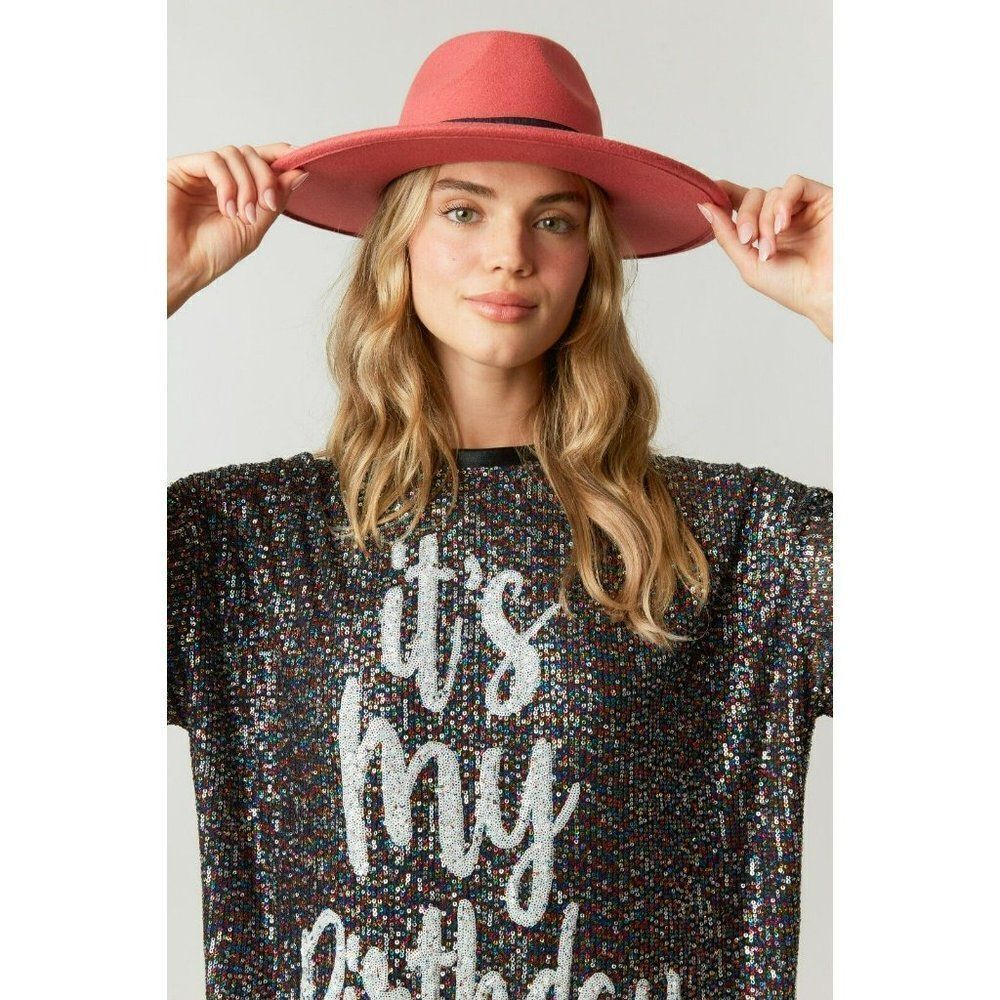 Fantastic Fawn Birthday Behavior Long Sleeve Sequin Dress Rainbow IFKD54516-01 - Picture 3 of 6